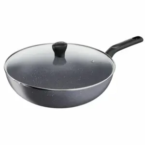 Tefal Natura Wokpan 28cm Non Electric B2269295 aluminium material heat indicator thermo signal stone effect coating made in france