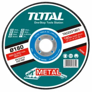 Total Tools Total Abrasive Grinding Disc 7” for Metal TAC2231801