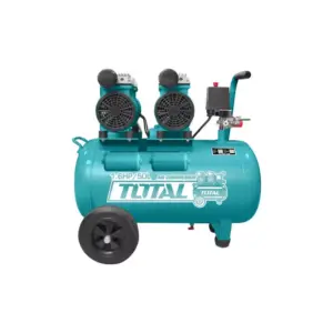 Total Tools Total Air Compressor 50L Silent & Oil Free System, 2 Motors 1.6HP 600W TCS2150502-8