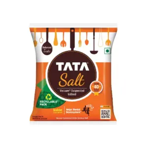 Tata Salt Iodised Vacuum Evaporated 1kg (Pack of 50pcs)