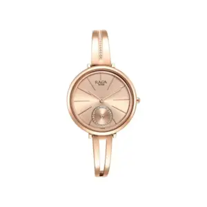 Titan Watch Titan Raga Viva Quartz Analog Rose Gold Dial Watch for Women with Metal Strap 2647WM01