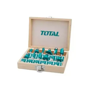 Total Tools Total Router Bit Set 12mm 12pcs TACSR2121