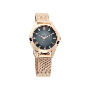Titan Watch Titan Sparkle Analog Anthracite Dial Watch for Women with Rose Gold Stainless Steel Strap 2565WM01