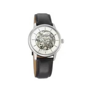 Titan Watch Titan Mechanical I Automatic Silver Dial Watch for Men with Black Leather Strap 90110SL01