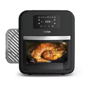 Tefal Appliances Tefal Airfryer 11L Capacity, 9-in-1 Functions with Rotisserie, Grill Plate, Fries Basket, 2 Racks, Digital Display, Timer, Transparent Door FW501827