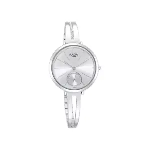 Titan Watch Titan Raga Viva Quartz Analog Silver Dial Watch for Women with Metal Strap 2647SM01