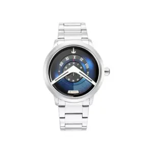 Titan Watch Titan Maritime 2 Quartz Analog Blue Dial Watch for Men with Stainless Steel Strap 1828SM01