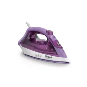 Tefal Appliances Tefal Steam Iron 1200W 220ml Water Tank, XL True Ceramic Glide soleplate, 1.8m Cord Length, 5 Temperature Settings, 20g/min Steam, Non-Stick, Easy Refills, Anti-Calc System, Anti-scale Setting, Vertical Steam FV1953M0