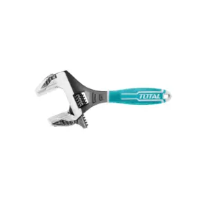Total Tools Total 2in1 Adjustable Wrench 250mm with Pipe Wrench Function, 2pcs Jaw Protector THT10210G