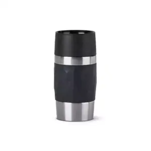 Tefal Travel Mug 0.3L Double Wall Stainless Steel Twist Black Insulated leak Proof N2160110