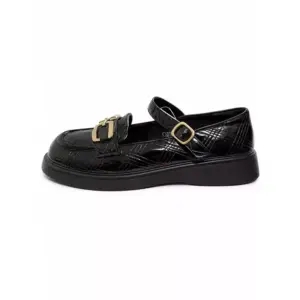 Faith Toddler Girls' Shoes - Little Kid School Ballet Flats with Non-Slip Sole, Faux Leather Loafers (Size 34), Perfect for Comfort and Style.