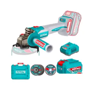 Total Tools Total Cordless Angle Grinder 42V 1080W with Brushless Motor, Battery & Charger TAGLI4108112