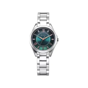 Titan Watch Titan Sparkle Quartz Analog Green Dial Watch for Women with Stainless Steel Strap 2565SM04