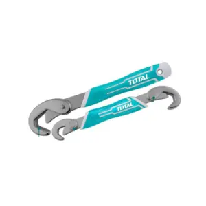 Total Tools Total Bent Wrench, Double & Single Open End, Chrome Plated TBWS09328
