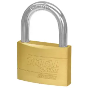 Total Tools Total Brass Padlock 60mm Heavy Duty TLK32602
