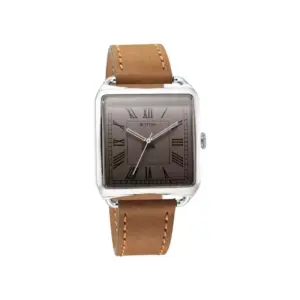 Titan Watch Titan Retro Revive Quartz Analog White Dial Watch for Men with Brown Leather Strap 1676SL02