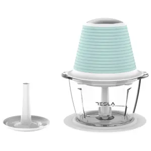 Tesla Appliances Tesla Glass Chopper 1L 350W – The Delight Collection Powerful Food Chopper for Kitchen FC510BWS