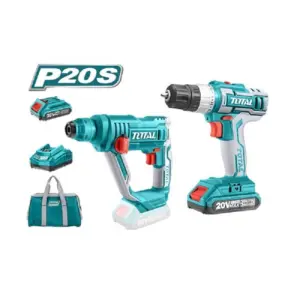 Total Tools Total Drill Machine & Rotary Hammer Cordless Li-Ion 2pc Combo TCKLI2008