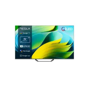 Tesla Appliances Tesla Google TV, 75", QLED, 4k, UHD, Q75E655GUS