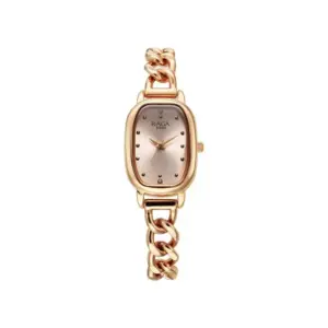 Titan Watch Titan Raga Showstopper 2.0 Quartz Analog Rose Gold Dial Watch for Women with Metal Strap 95309WM01