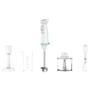 Tesla Appliances Tesla Hand Blender 600W – The Delight Collection (4pc Set) with Chopper, Whisk & Beaker (Model: HB510BWS/G)