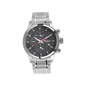 Titan Watch Titan Octane Quartz Chronograph Black Dial Watch for Men with Stainless Steel Strap 90086SM01