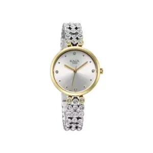 Titan Watch Titan Raga Showstopper Quartz Analog Silver Dial Watch for Women with Metal Strap 95262BM01