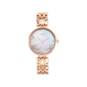 Titan Watch Titan Raga Chic Analog Mother of Pearl Dial Watch for Women with Rose Gold Metal Strap 2659WM01