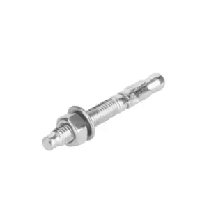 Total Tools Total Galvanized Wedge Anchor 1/2"x2-3/4" Carbon Steel, Zinc Plated Finish THWWA212341 (Pack of 70pcs)