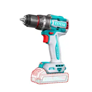 Total Tools Total Cordless Impact Drill 20V with Auxiliary Handle, Battery & Charger TIDLI208687