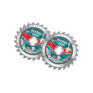Total Tools Total Ultra-thin TCT Circular Saw Blade Set 140mm, Wood Cutting TAC2331403 (Pack of 2pcs)