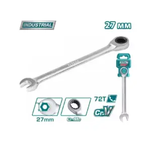 Total Tools Total Ratchet Type Combination Spanner 27mm TCSPAR271