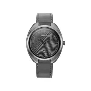 Titan Watch Titan IBD Bolt Quartz Analog Anthracite Dial Watch for Men with Date, Grey Leather Strap 1887QL01
