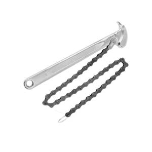 Total Tools Total Chain Wrench 9" Drop Forged with Heat Treatment, Chrome Plated THTCPW0916