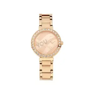 Titan Watch Titan Self Expression Analog Rose Gold Dial Watch for Women with Stainless Steel Strap 95110WM01