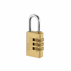Total Tools Total Brass 3 Digit Combination Padlock 3 x 30mm, Password Combination Can Be Customized TBCK37303