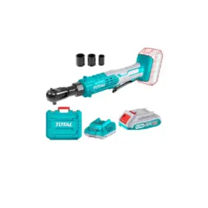Total Tools Total Cordless Ratchet Drive 3/8" Lithium-ion 20V with 3pcs Sockets, 2.0Ah Battery & Charger TDRLI2060152