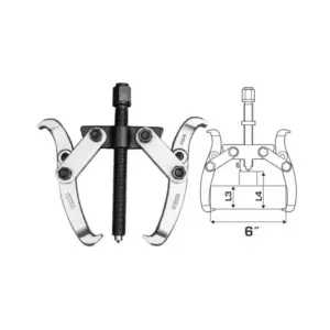 Total Tools Total Gear Puller 2 Jaws 6" THTGP266