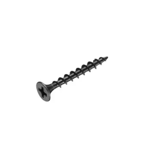 Total Tools Total Drywall Screw #8x2-1/2"(4.2x64mm) Fine Thread for Gypsum Phillips Drive, Carbon Steel, Phosphatized Black 250pcs Box THWDS82122