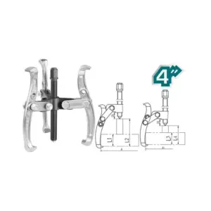 Total Tools Total Gear Puller 3 Jaws 4" THTGP346