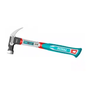 Total Tools Total Claw Hammer 345mm 16oz/450g with Magnetic Nail Function, Drop-Forged Hammer Head THCH61016L