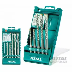 Total Tools Total Drill Bit Set SDS Plus 5pcs TAC190501