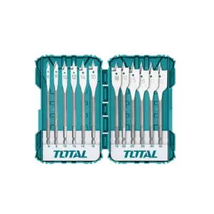 Total Tools Total Drill Bit Set Flat Wood 12pcs TACSDL1201