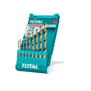 Total Tools Total Drill Bit Set HSS Twisted Pack of 9 TACSD0095