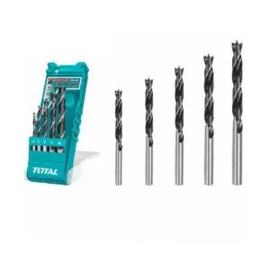 Total Tools Total Drill Bit Set for Wood 5pcs TACSD7056
