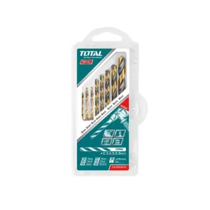 Total Tools Total Drill Bit Set HSS Twisted Pack of 8 TACSD0801
