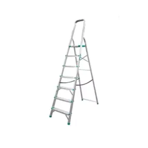 Total Tools Total Household Ladder with 7 Steps, Aluminium Body THLAD06071