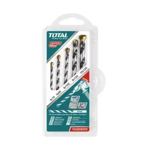 Total Tools Total Drill Bit Set Masonry 5pcs TACSD5055