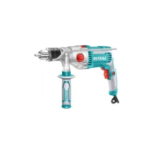 Total Tools Total Impact Drill Machine 1100W with Variable Speed Control, Forward/Reverse Action, Hammer Function, 2 Mechanical Gearbox, Extra Carbon Brush TG211166