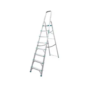 Total Tools Total Household Ladder with 8 Steps, Aluminium Body THLAD06081
